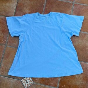 FP Movement by Free People Light Blue Short Sleeve Tee